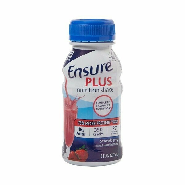 Ensure Plus Nutrition Shake Ensure Plus Strawberry Oral Supplement, 8oz Bottle, , 24PK 57269